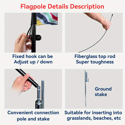Feather Flag Pole- Grounding stake