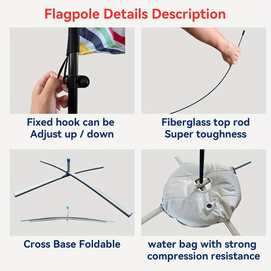 A Set of Feather Flag Pole Set