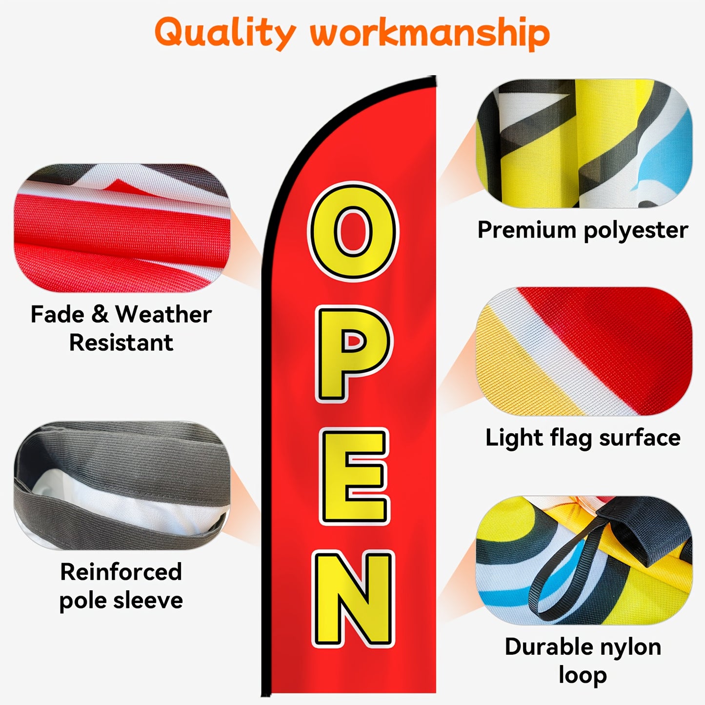 OPEN Feather Flag