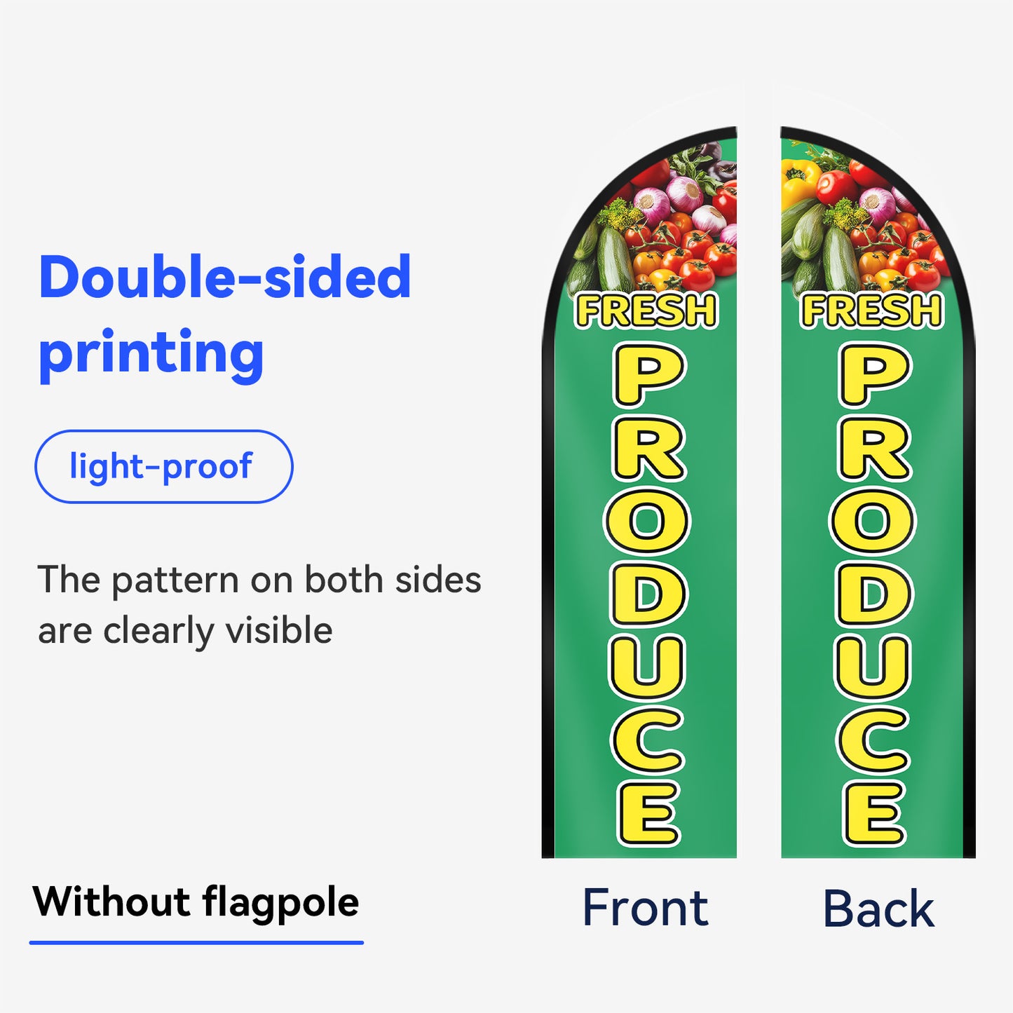 Fresh Produce Feather Flag