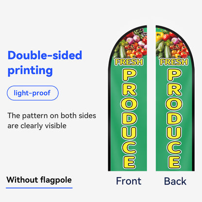 Fresh Produce Feather Flag