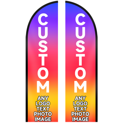 Custom Feather Flag with Pole Kit