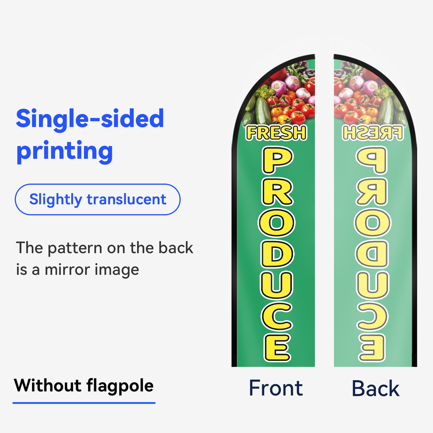 Fresh Produce Feather Flag