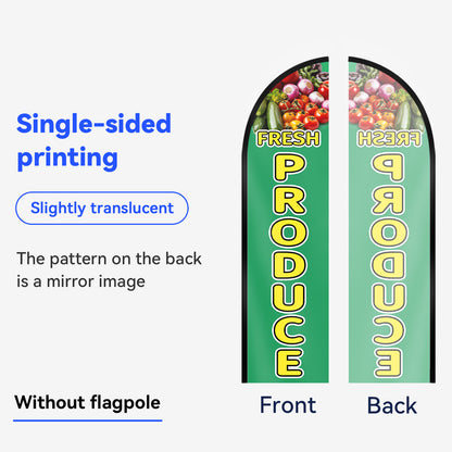Fresh Produce Feather Flag