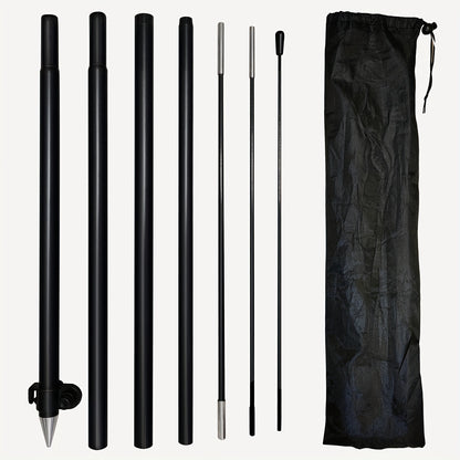 1pc Feather Flagpole, Banner Flagpole, Lightweight Flagpole Kit, Aluminum Material, Fits 48.77x201.17cm or Smaller Flags, Outdor Advertising Flag Pole, Suitable for Multiple Scenarios (No Flag)
