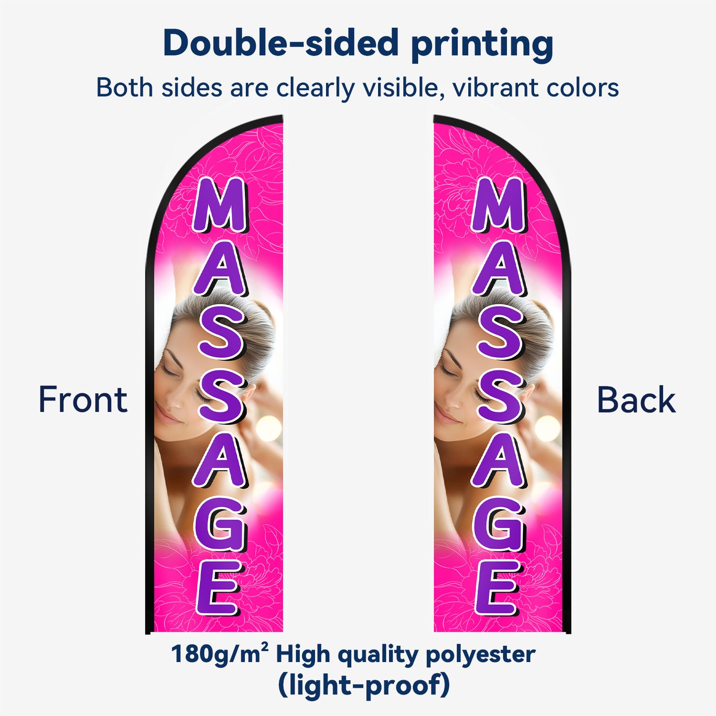 Massage Feather Flag