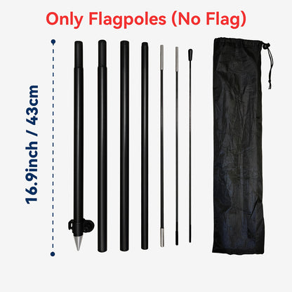 Single Solid Color Feather Flag Available in Red, Yellow, Blue, Green, White, And Black Options, Suitable for Outdoor Advertising, Business Promotions, Event Displays, And Signage. Measures 184.91X50.04 cm, with an Optional Pole Kit