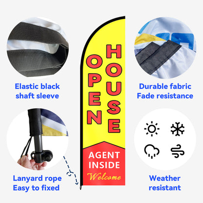 Open House Feather Flag