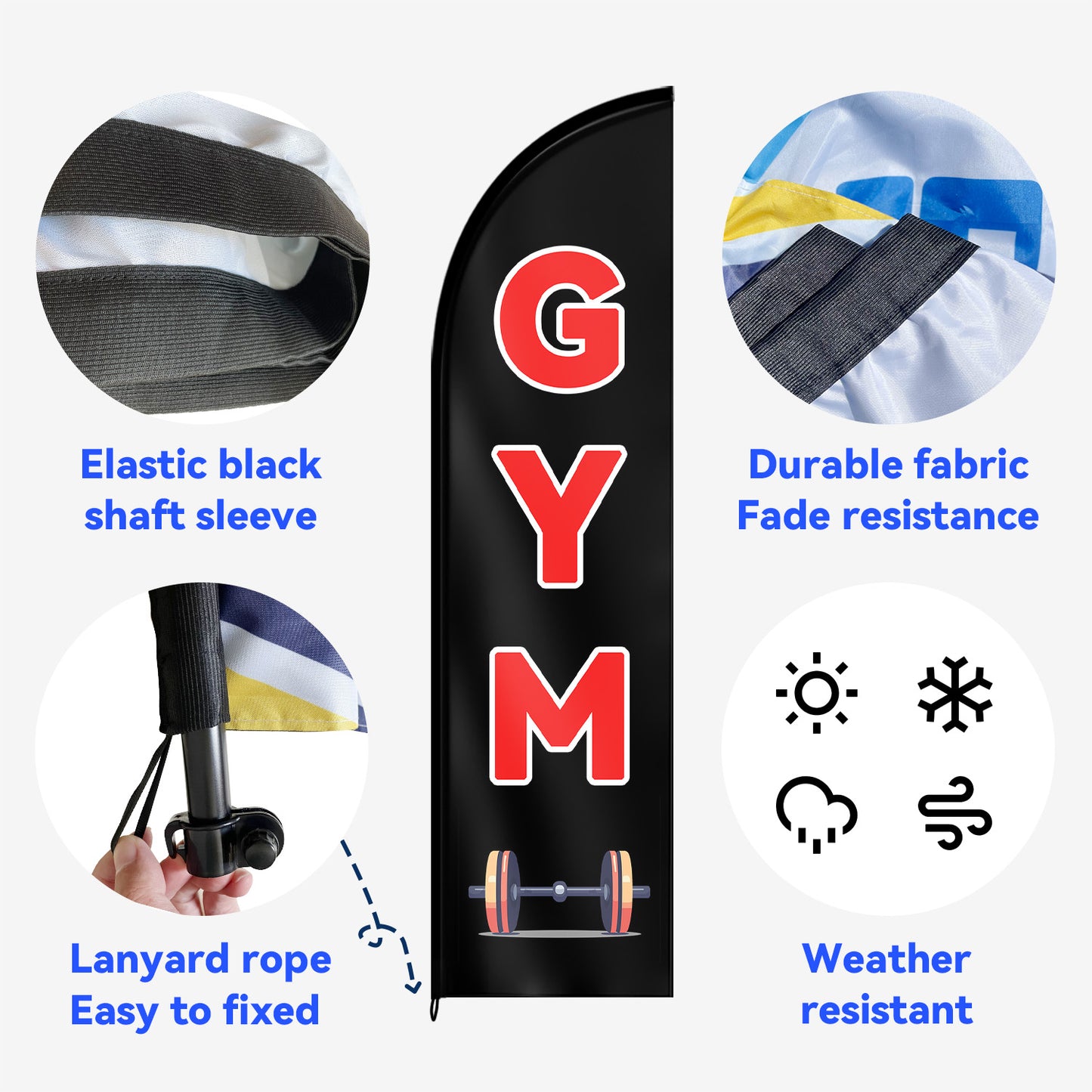 GYM Feather Flag