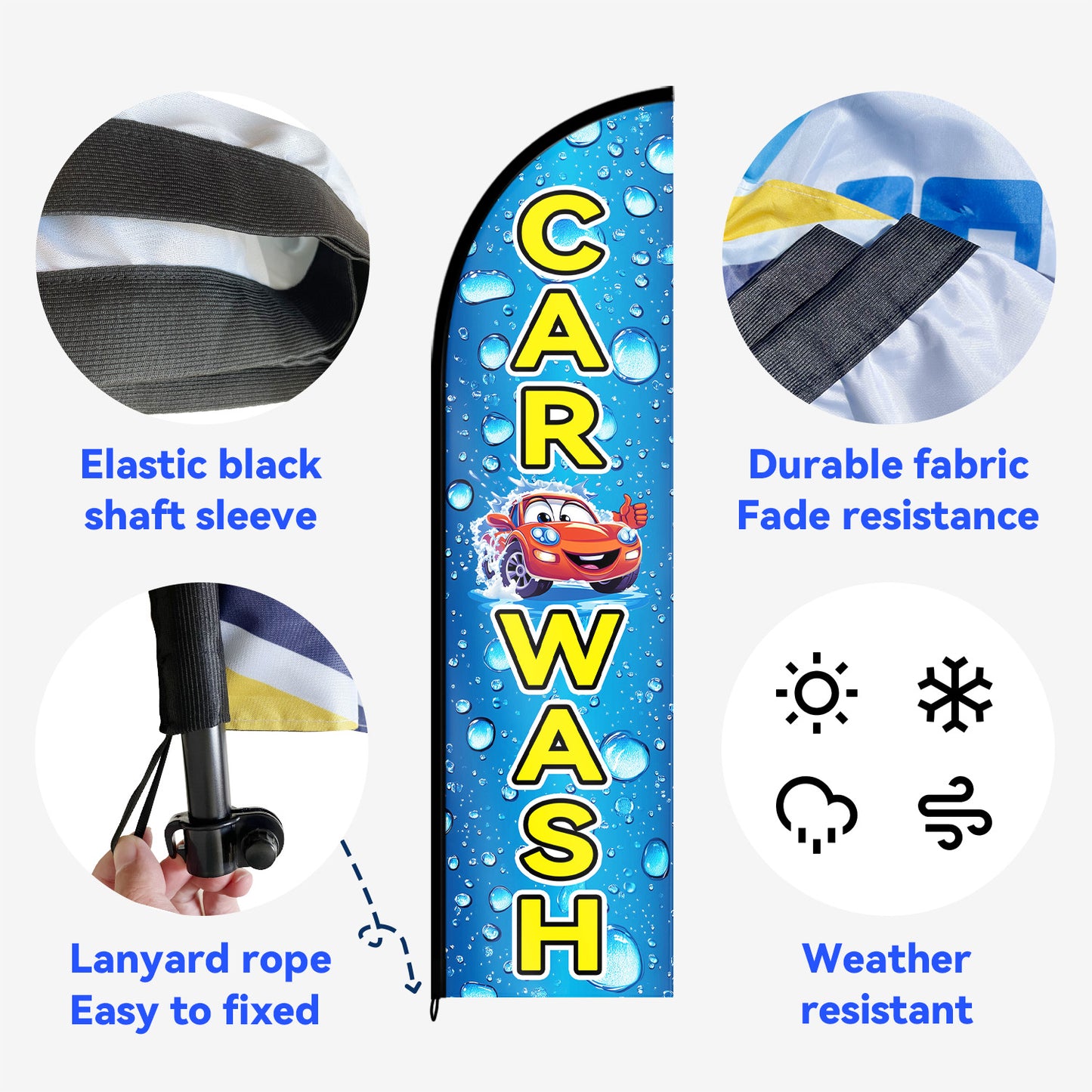 CAR WASH Feather Flag