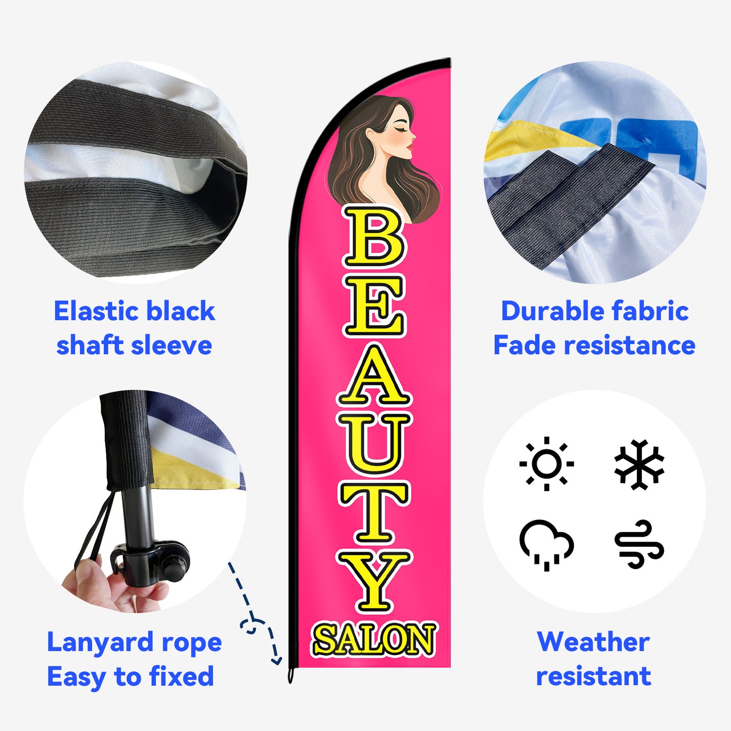 BEAUTY SALON Feather Flag