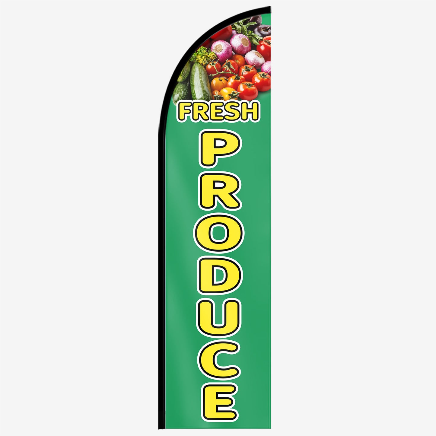 Fresh Produce Feather Flag