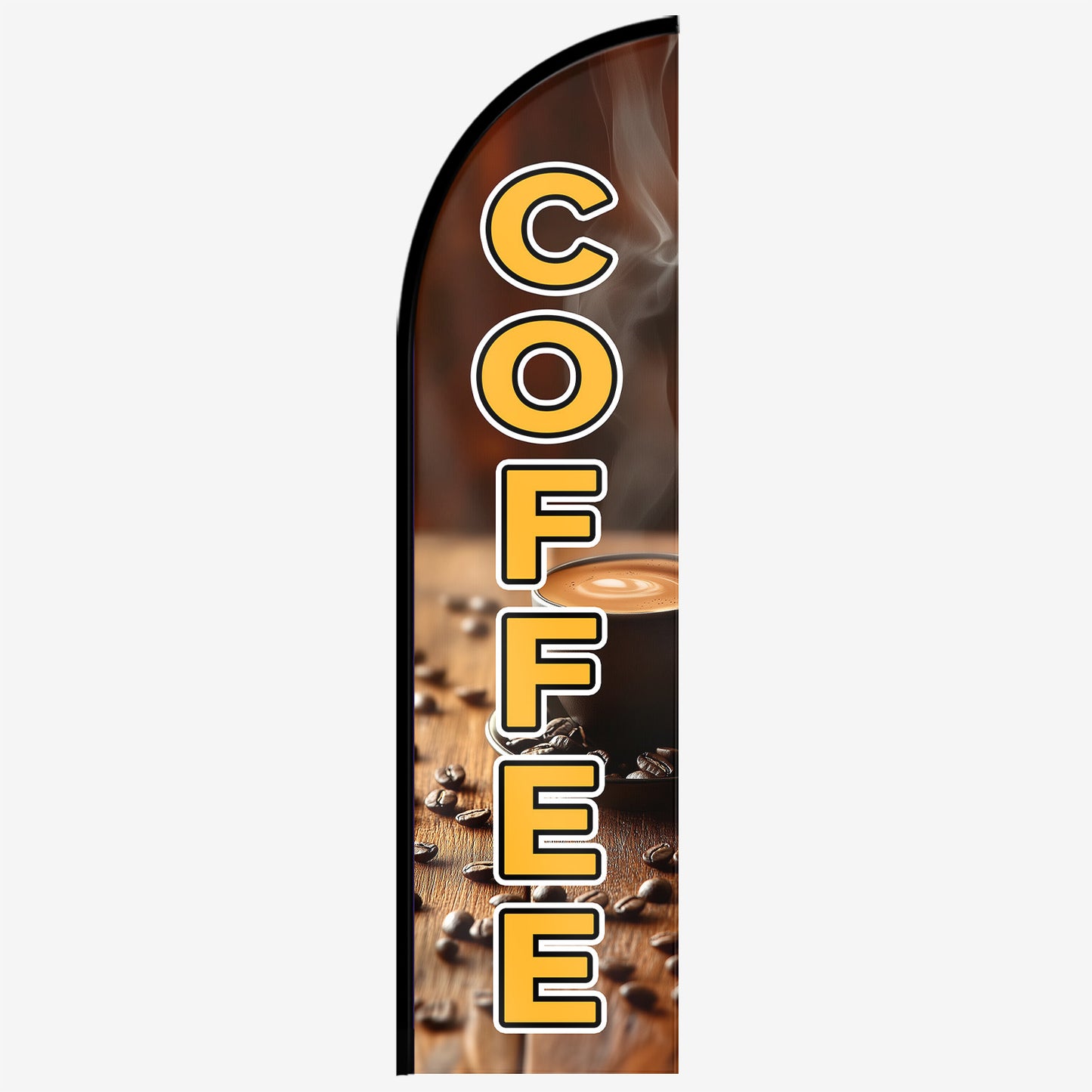 Coffee Feather Flag