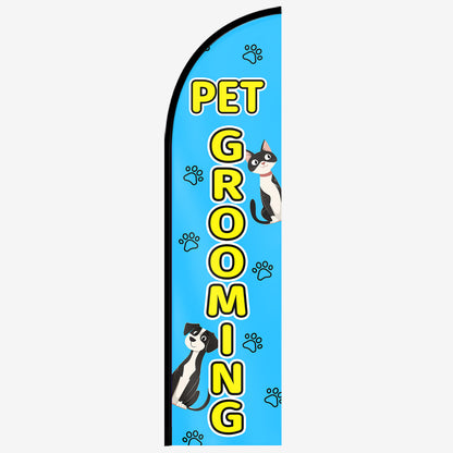 Pet grooming Feather Flag