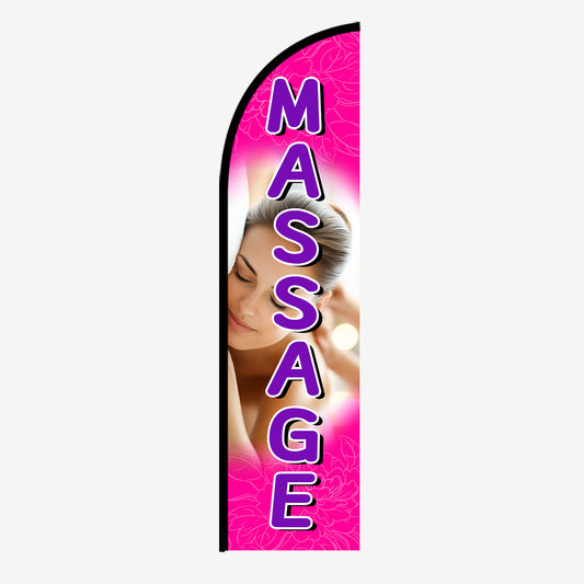 Massage Feather Flag