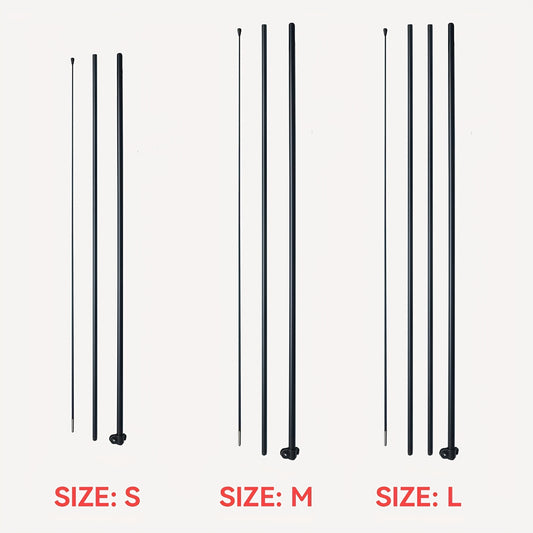 A Set of Feather Flag Poles Made from High-Quality Aluminum, Suitable for Beach Flags And Blade Flags, Available in Multiple Sizes. Flags, Bases, And Ground Stakes Are Not Included. Easy to Install And Very Durable