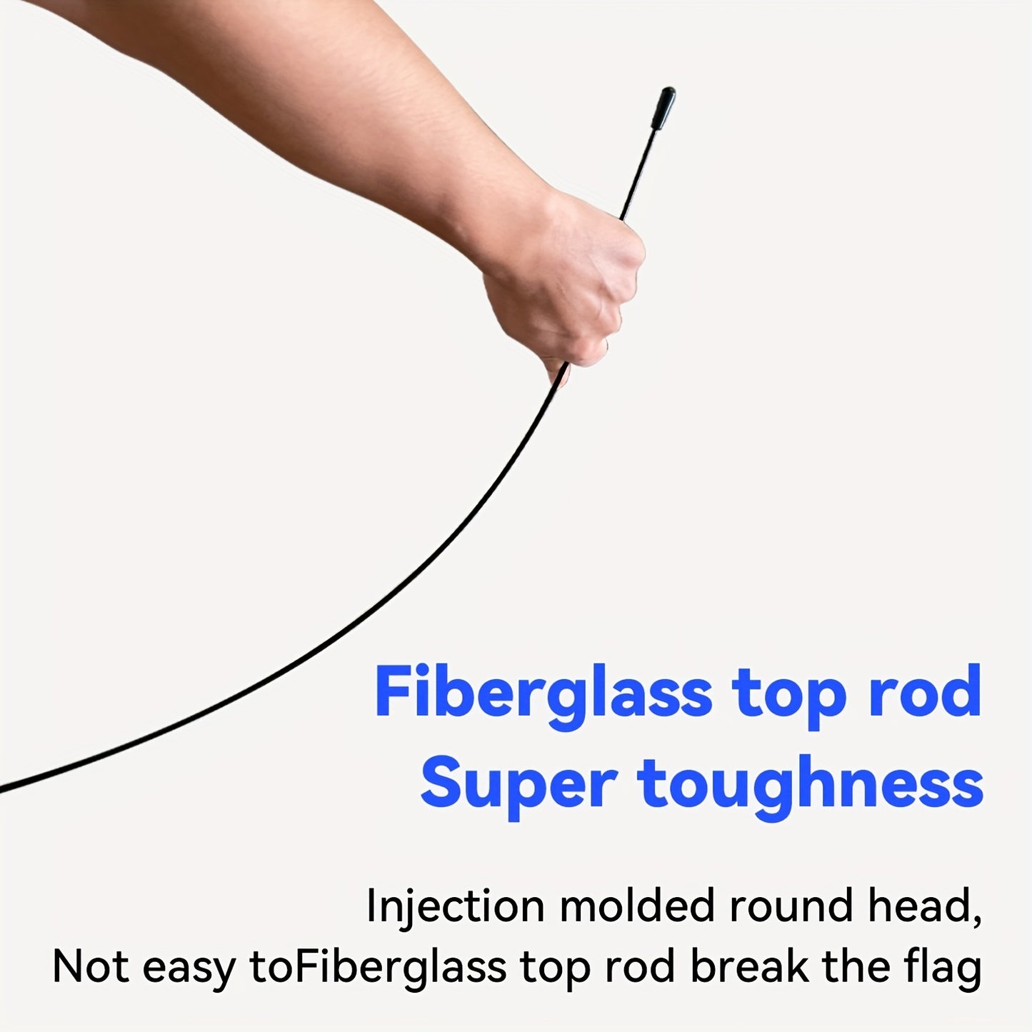 1pc Feather Flagpole, Banner Flagpole, Lightweight Flagpole Kit, Aluminum Material, Fits 48.77x201.17cm or Smaller Flags, Outdor Advertising Flag Pole, Suitable for Multiple Scenarios (No Flag)