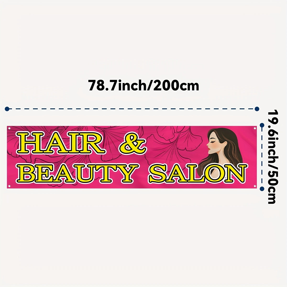 1pc a Banner for a Hair Beauty Salon, Featuring a Haircut And Styling Sign Suitable for Barber Shops. This Outdoor Advertising Flag Measures 50X200Cm (72.8X19.7 Inches) And Is a Large Vertical Banner Ideal for Hairdressers, Spas