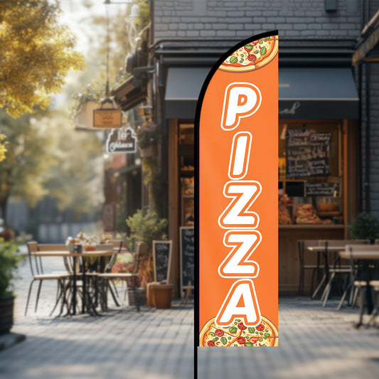 Pizza Feather Flag