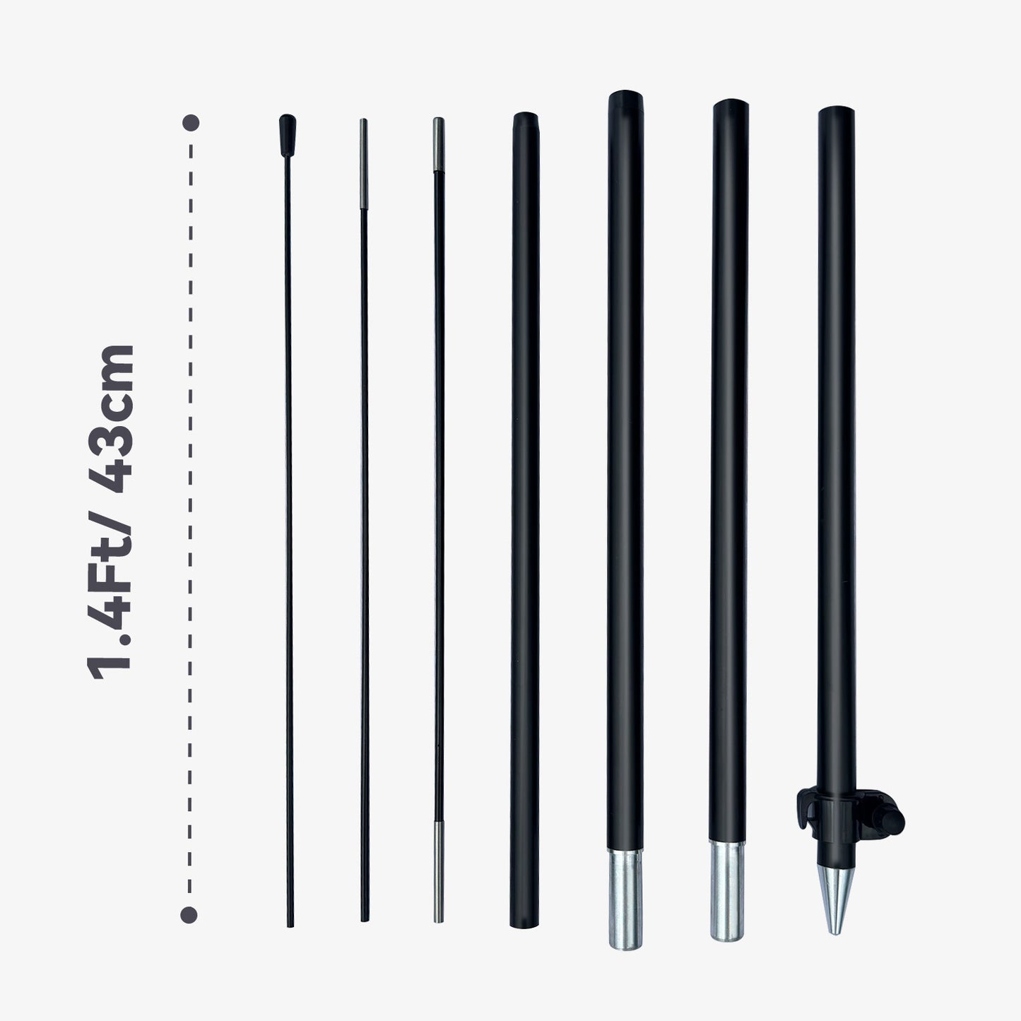 8FT Feather Flag Pole Kit