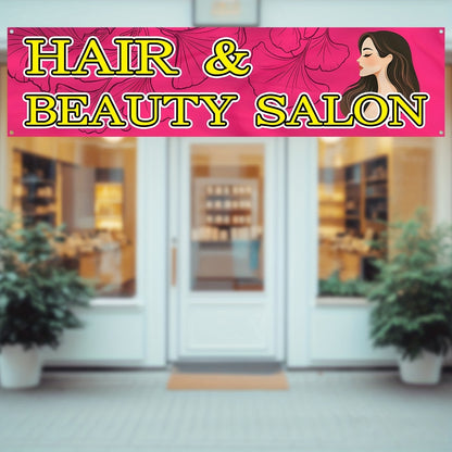 1pc a Banner for a Hair Beauty Salon, Featuring a Haircut And Styling Sign Suitable for Barber Shops. This Outdoor Advertising Flag Measures 50X200Cm (72.8X19.7 Inches) And Is a Large Vertical Banner Ideal for Hairdressers, Spas