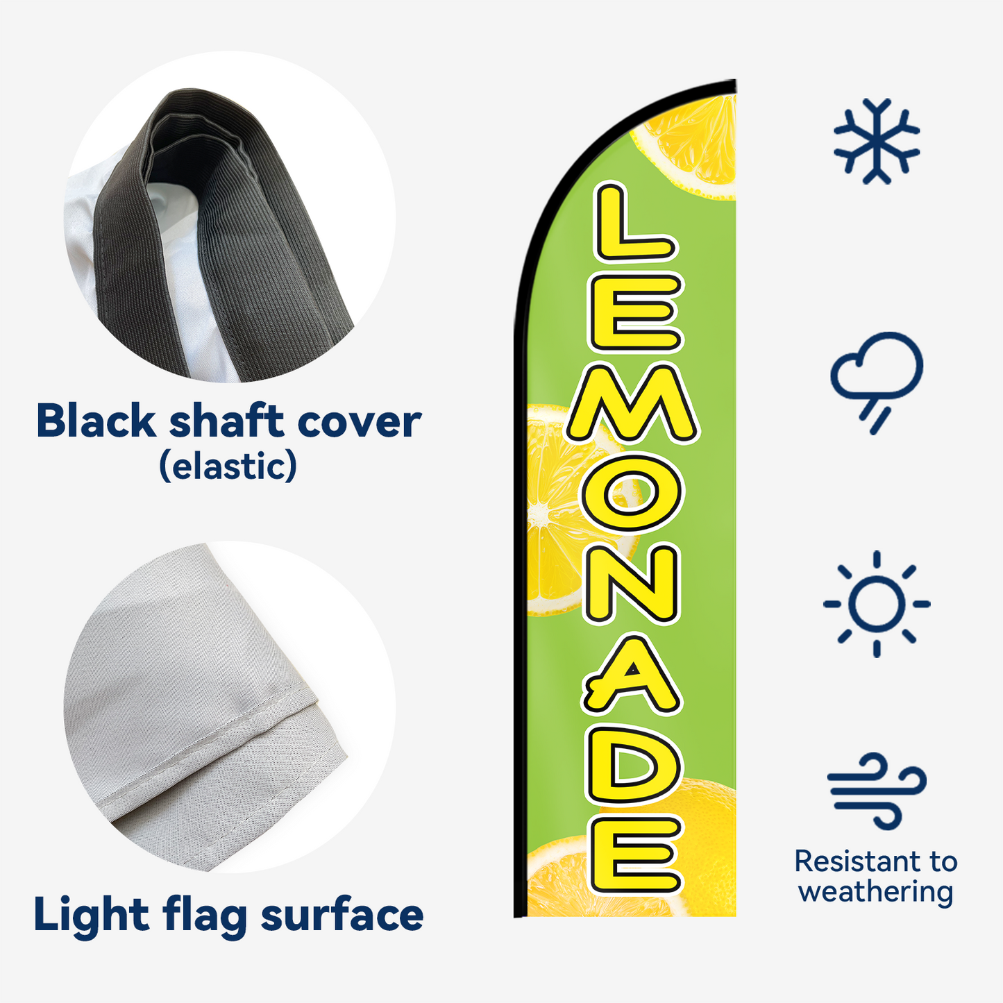 LEMONADE Feather Flag