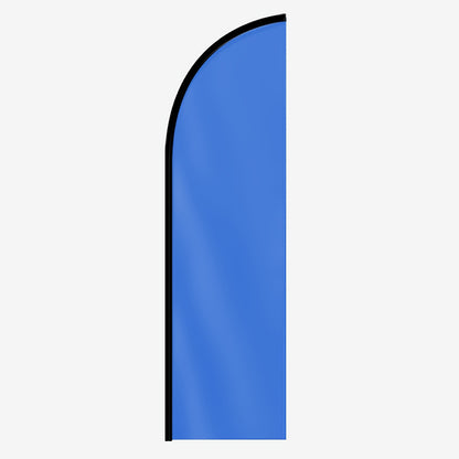 Single Solid Color Feather Flag Available in Red, Yellow, Blue, Green, White, And Black Options, Suitable for Outdoor Advertising, Business Promotions, Event Displays, And Signage. Measures 184.91X50.04 cm, with an Optional Pole Kit