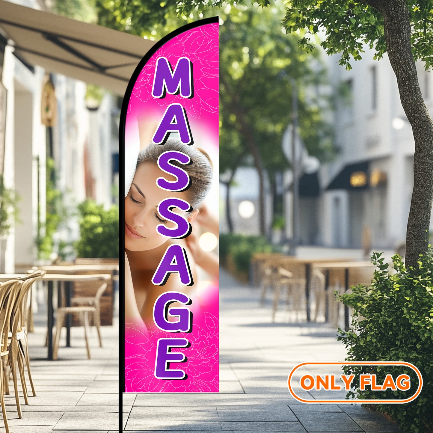 Massage Feather Flag