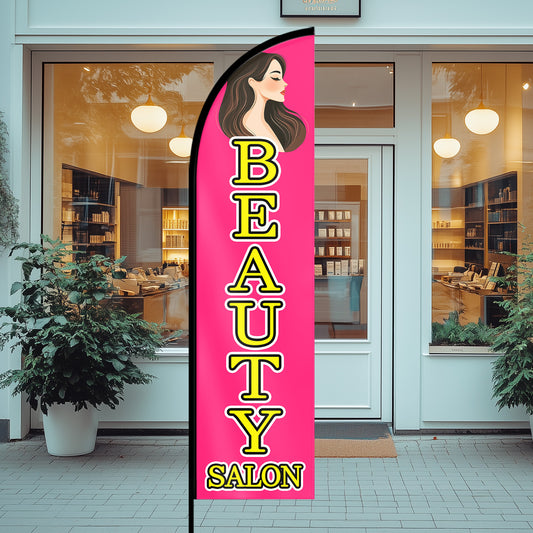 BEAUTY SALON Feather Flag