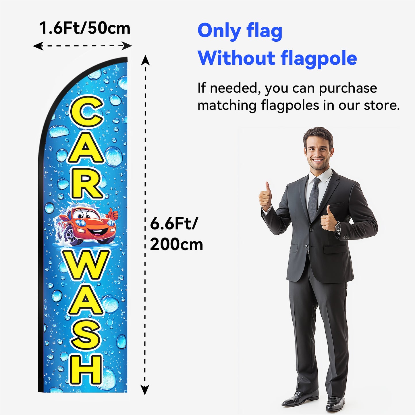 CAR WASH Feather Flag