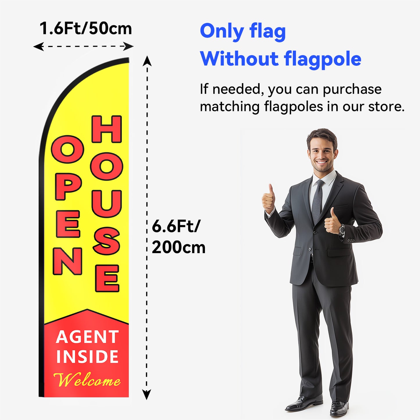 Open House Feather Flag