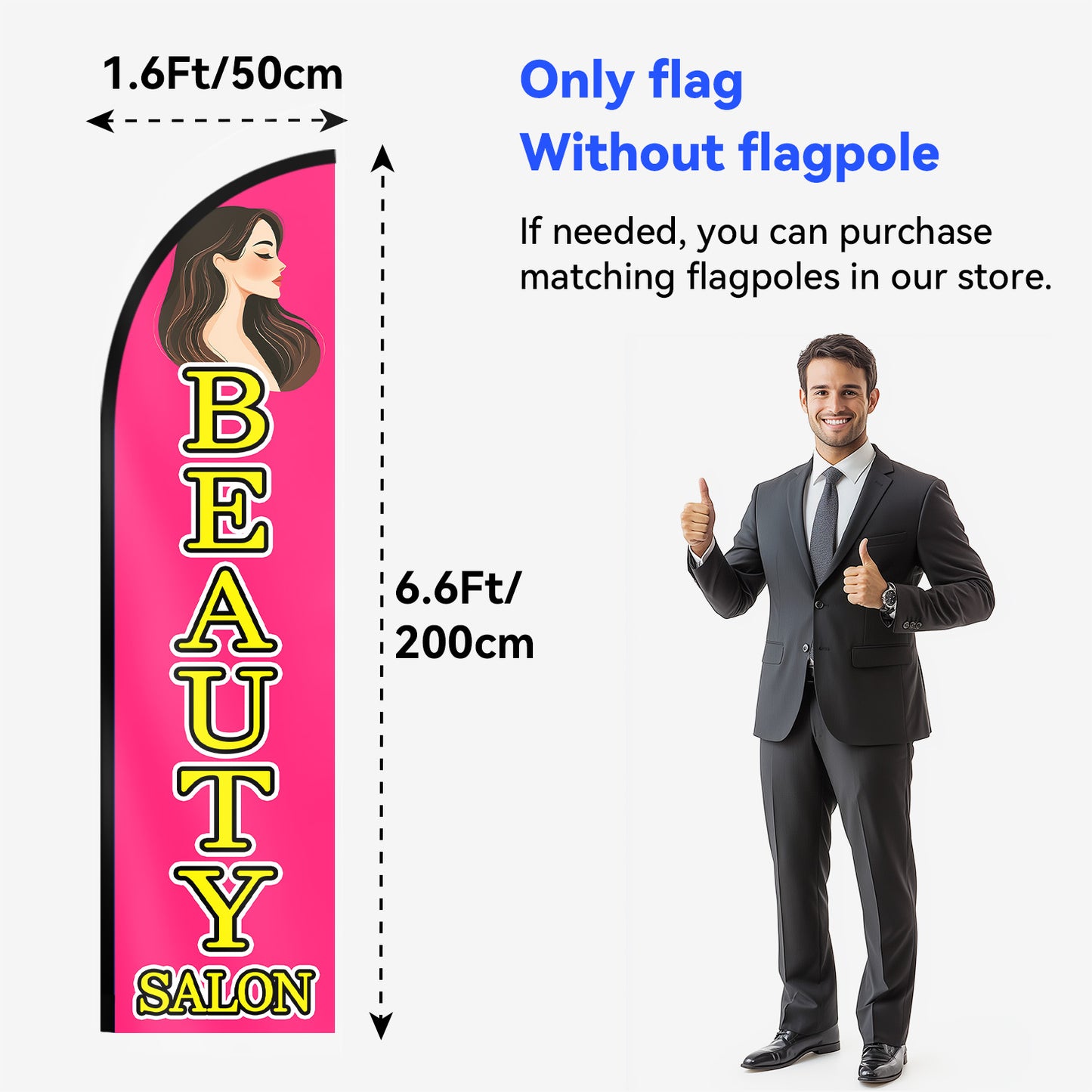 BEAUTY SALON Feather Flag