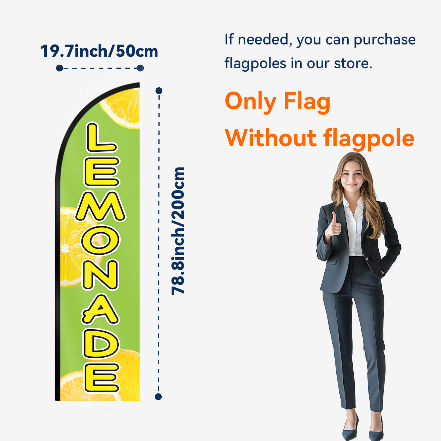 LEMONADE Feather Flag