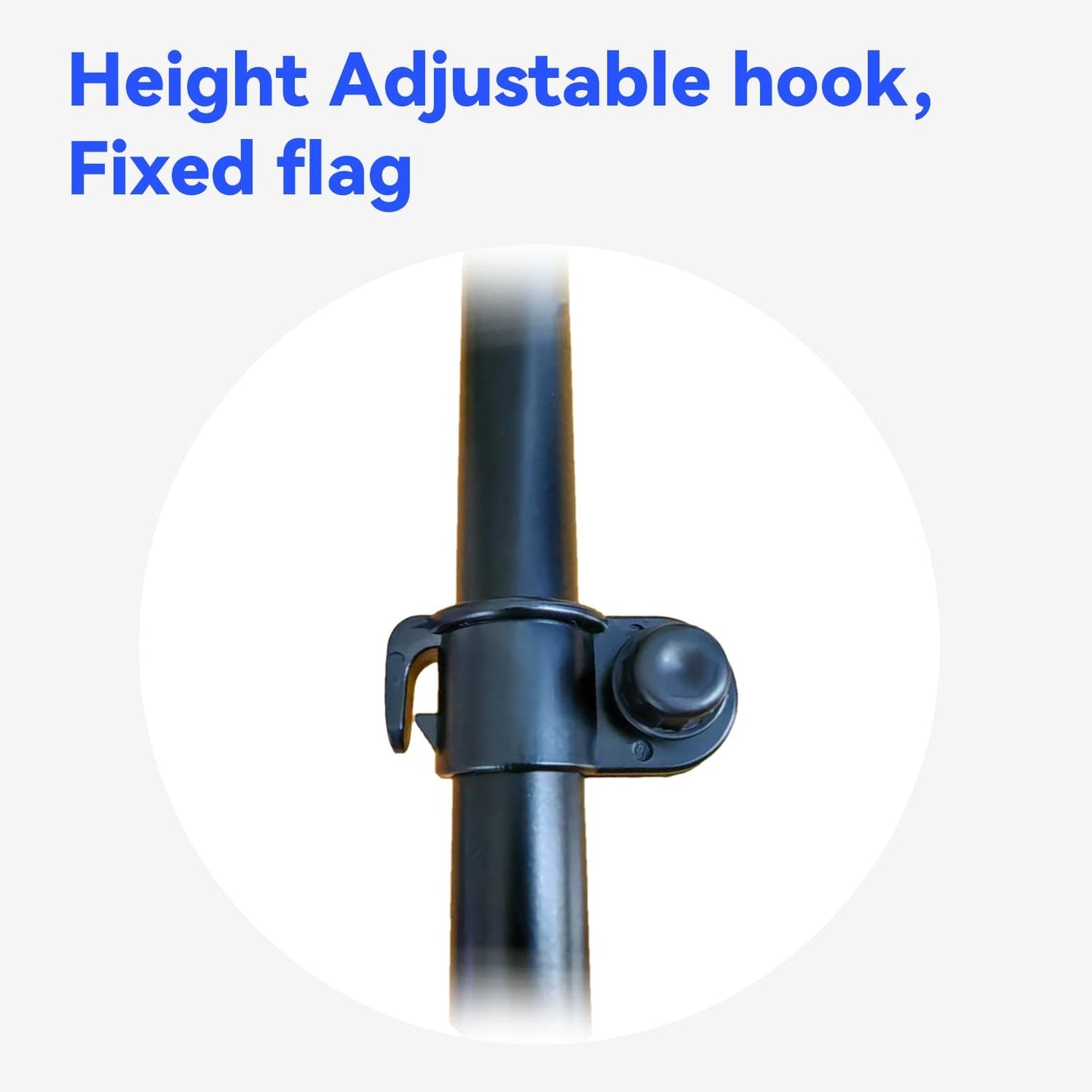 Feather Flag Pole Kit with Ground Spike, Multi Size Banner Pole Kit, Aluminum and Fiberglass Flag Pole, Outdoor Swooper Flag Stand, Easy Setup