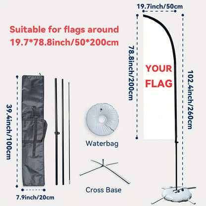 A Set of Feather Flag Pole Set