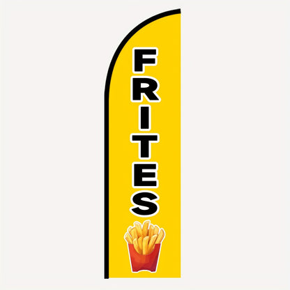 WOANIXY Fries Restaurant Flag, 1.6x6.1ft