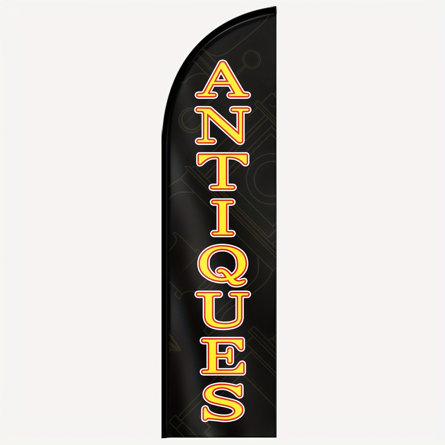 An Shop Feather Flag, Outdoor Banner, Shop Sign Flag for Commercial Advertising Promotions, Measuring 48.77X201.17cm, Made of Polyester Fabric, Available in Double-Sided Or Single-Sided Printing