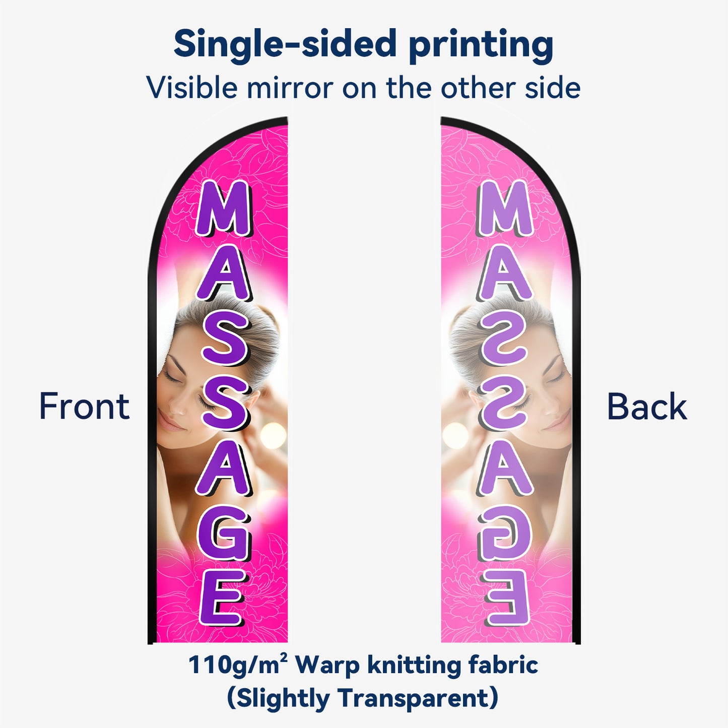 Massage Feather Flag