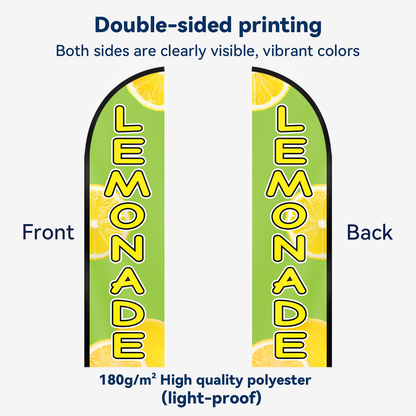 LEMONADE Feather Flag