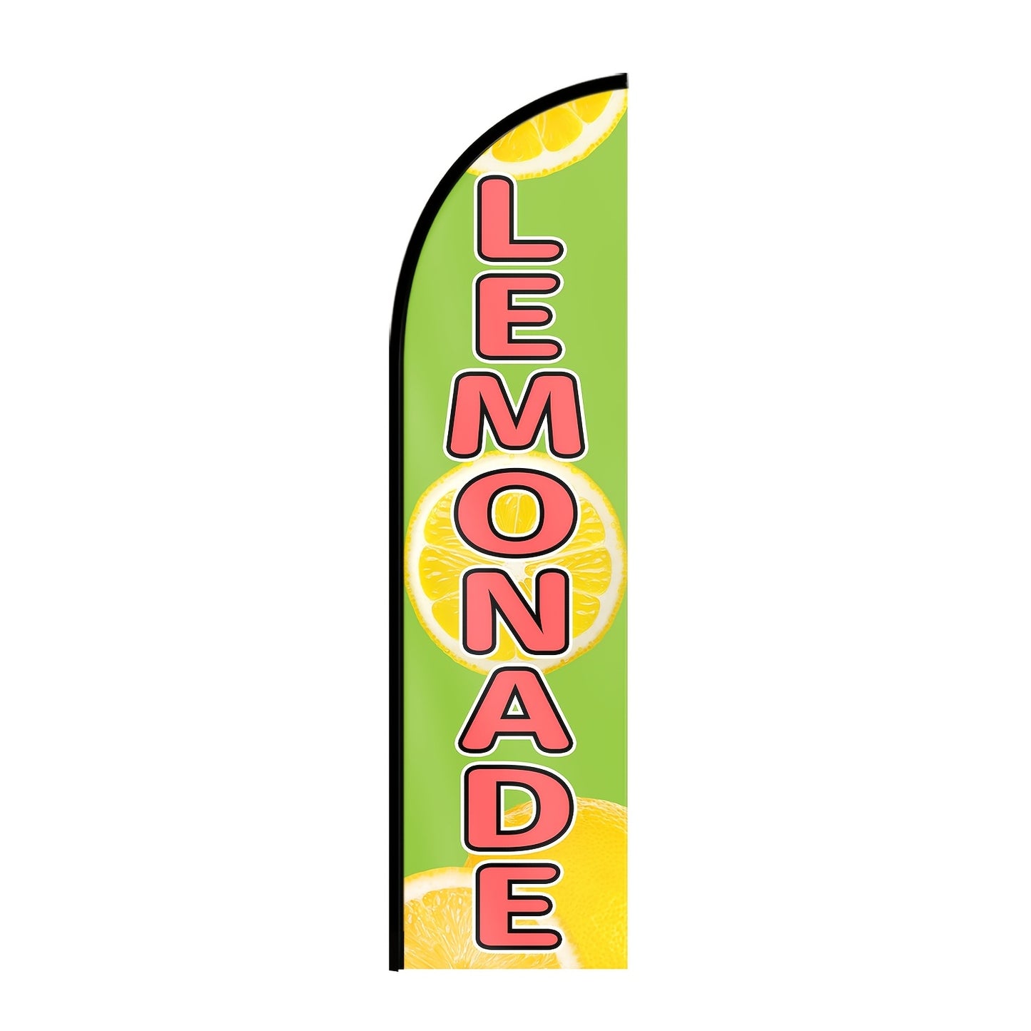 1pc lemon shop flag, lemon shop outdoor flag, shop sign banner advertisement, lemon shop feather flag, suitable for outdoor activity promotion, polyester fabric, only flag, excluding flagpole