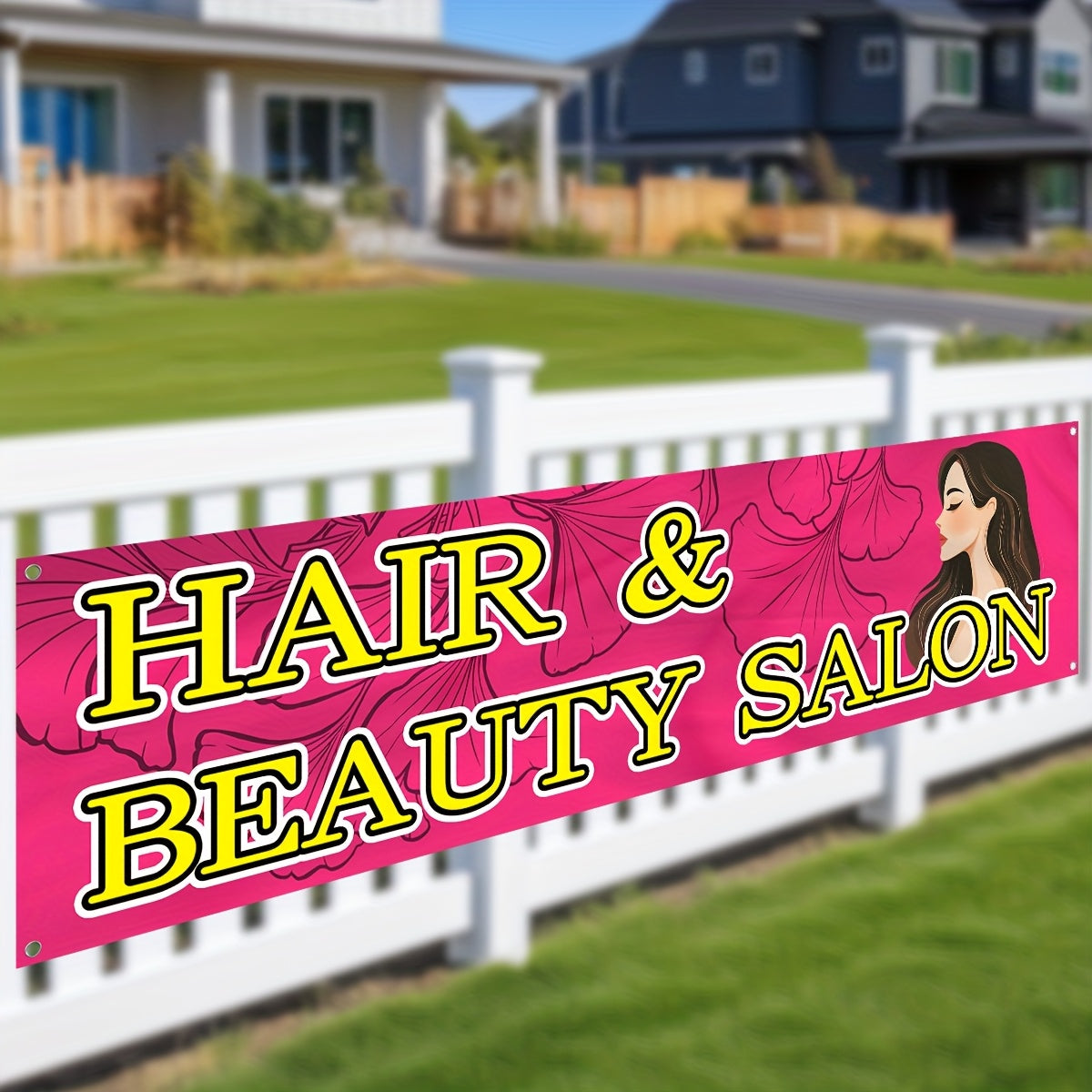 1pc a Banner for a Hair Beauty Salon, Featuring a Haircut And Styling Sign Suitable for Barber Shops. This Outdoor Advertising Flag Measures 50X200Cm (72.8X19.7 Inches) And Is a Large Vertical Banner Ideal for Hairdressers, Spas
