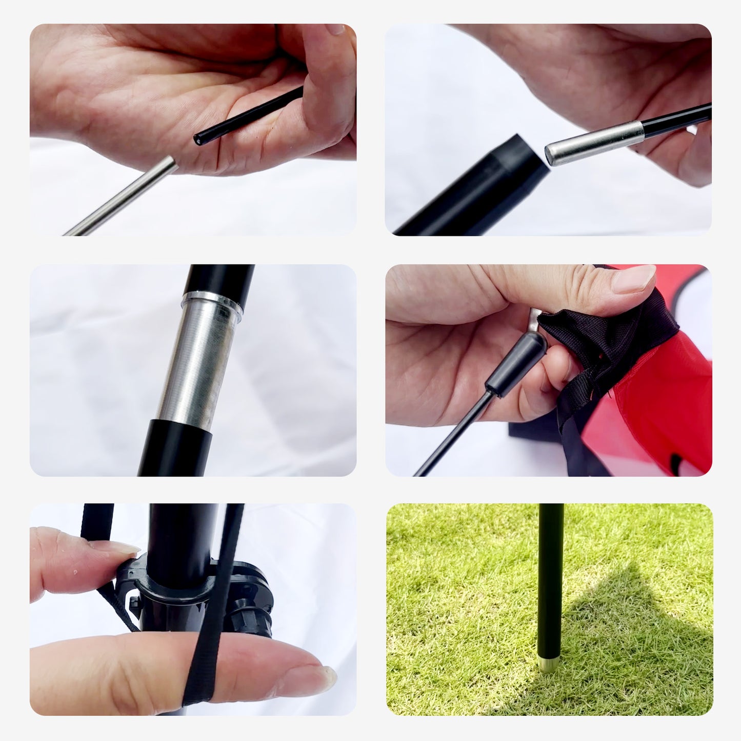 8FT Feather Flag Pole Kit
