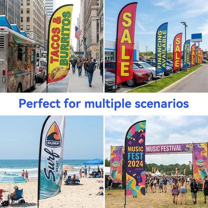 Custom Feather Flag with Pole Kit