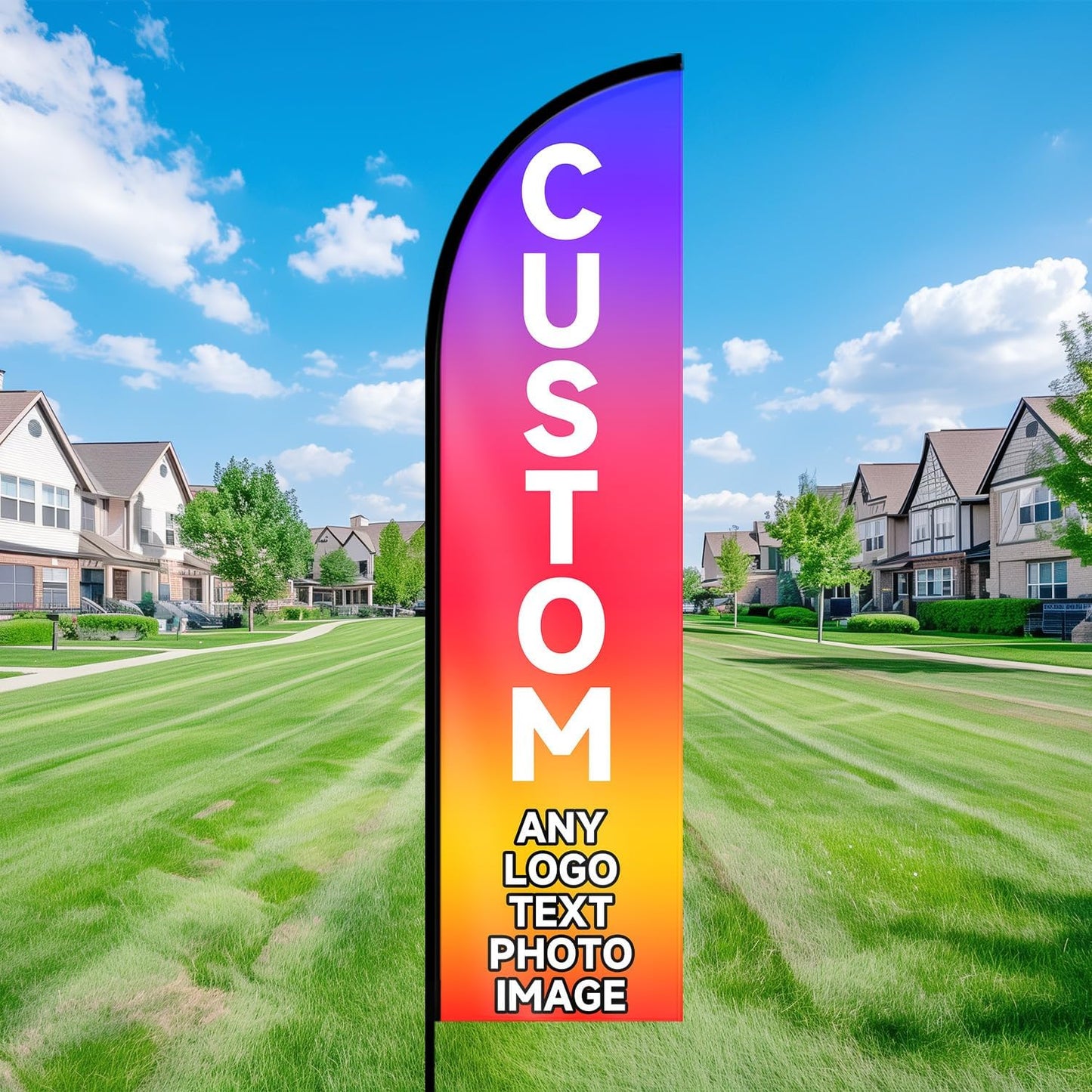 Custom Feather Flag with Pole Kit