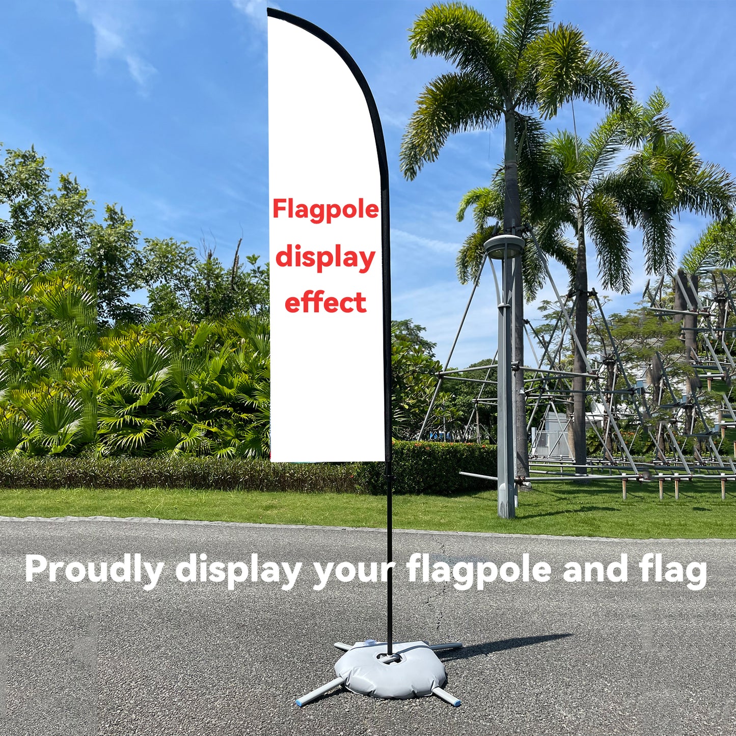 Flagpole with X Base and Qxford bag