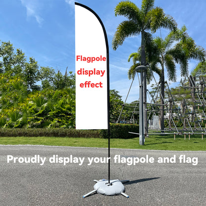 Flagpole with X Base and Qxford bag