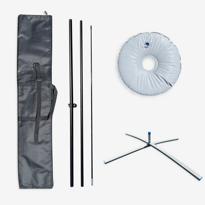 Flagpole with X Base and Qxford bag