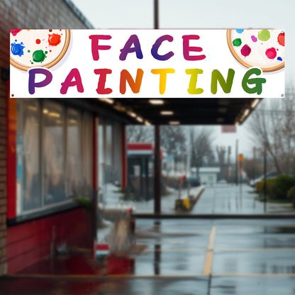 Face Painting Banner, Face Painting Sign For Events, Festivals, Parties, School Carnivals