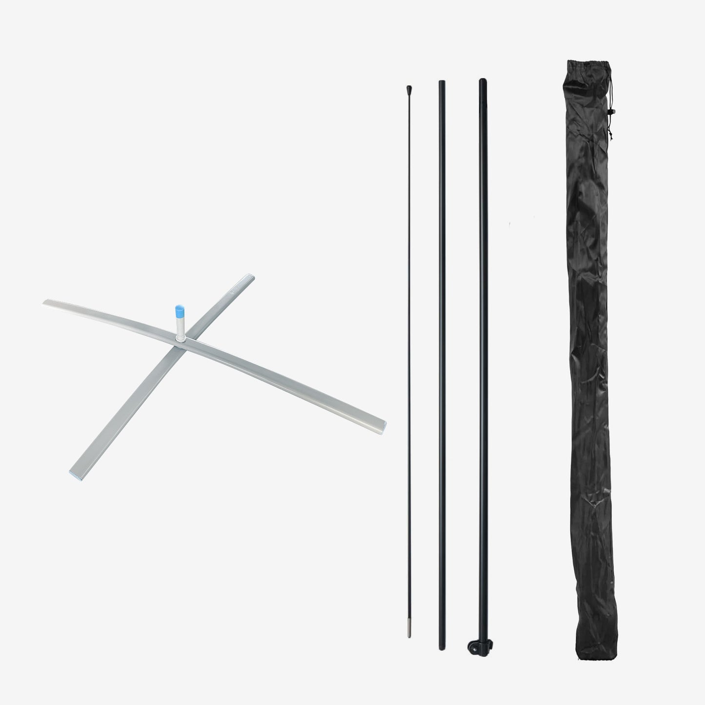 Flagpole with X Base