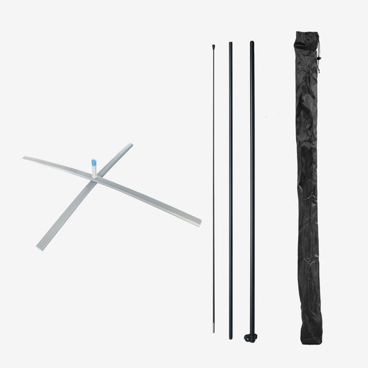 Flagpole with X Base